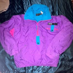 Vintage Jansport Color Block Windbreaker Jacket 90s